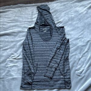 Champion Charcoal Hooded Long Sleeve Shirt